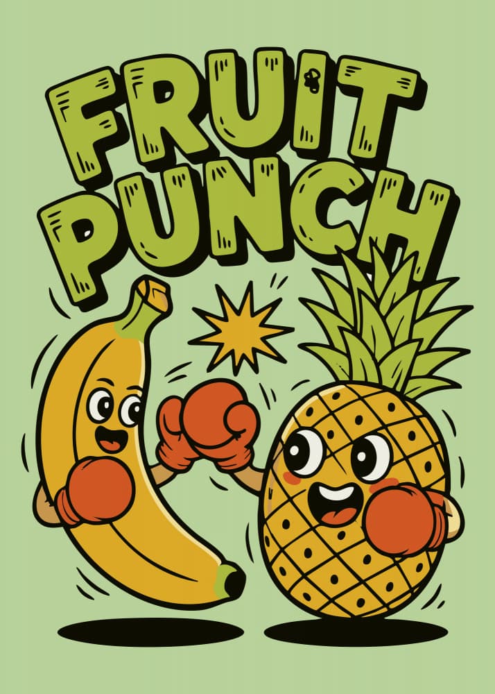 Funny Fruit Boxing Match