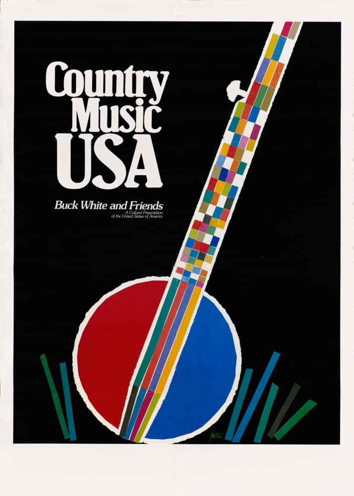 Country Music USA by Fostu — canvas wall art