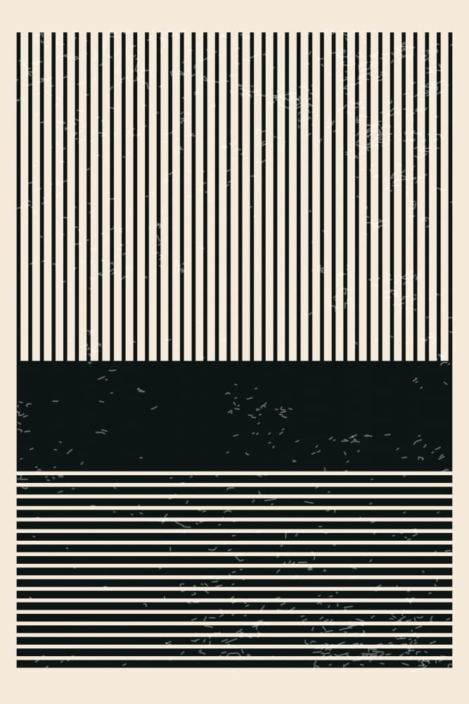 Modern Distressed Stripes by jay stanley — canvas wall art