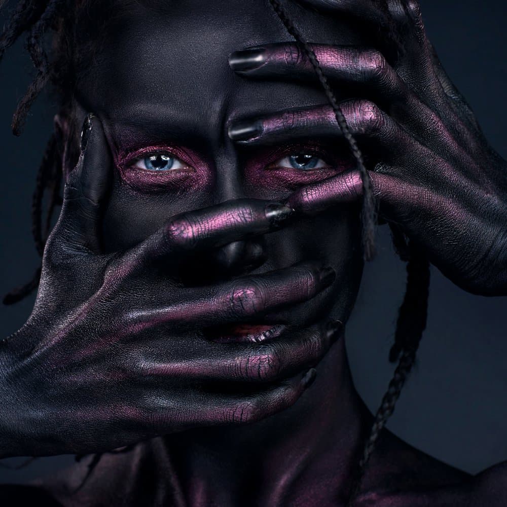 Mysterious Dark Portrait by Ivan Kovalev — canvas wall art