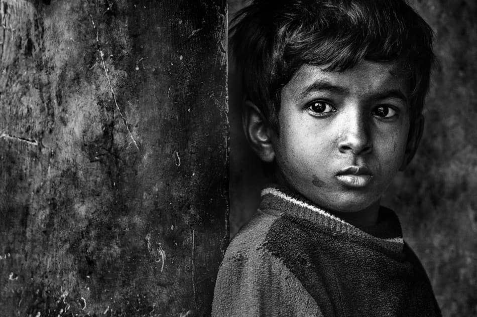 Intense Young Gaze by Mohammed Alnaser — canvas wall art
