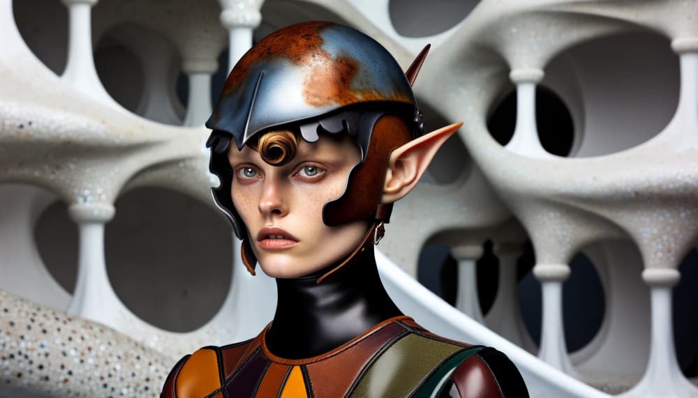 Ethereal Futuristic Elf by David Galan — canvas wall art