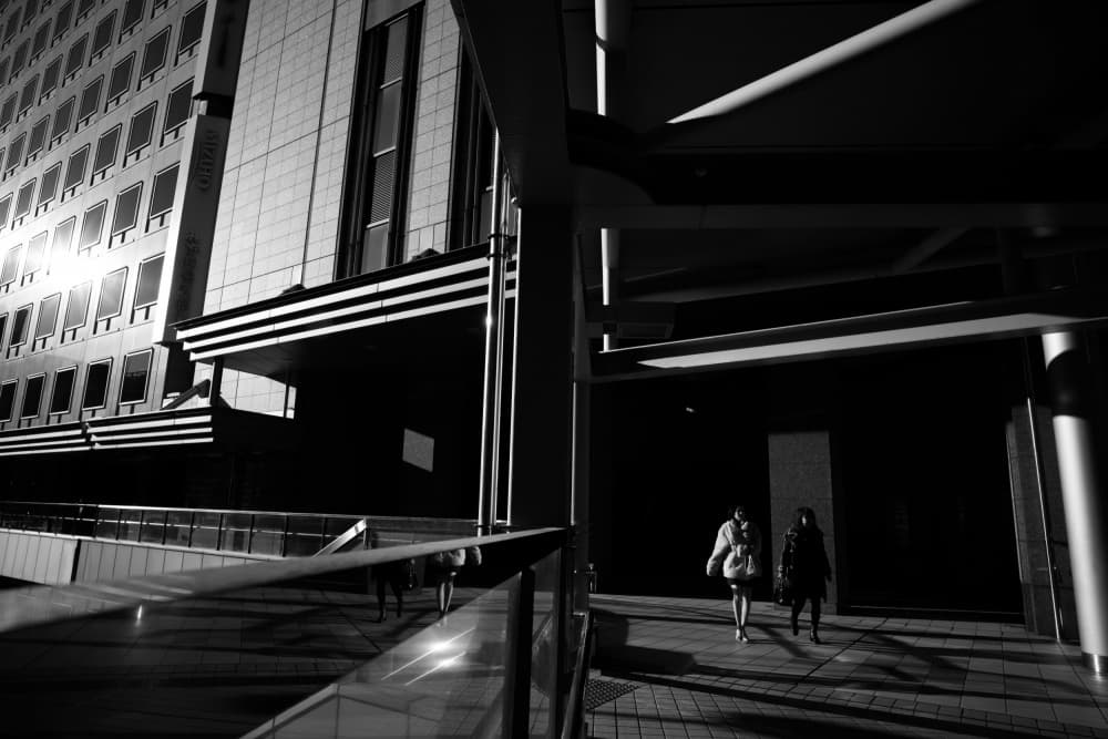 Urban Shadows Walk by Satoshi Hata — canvas wall art