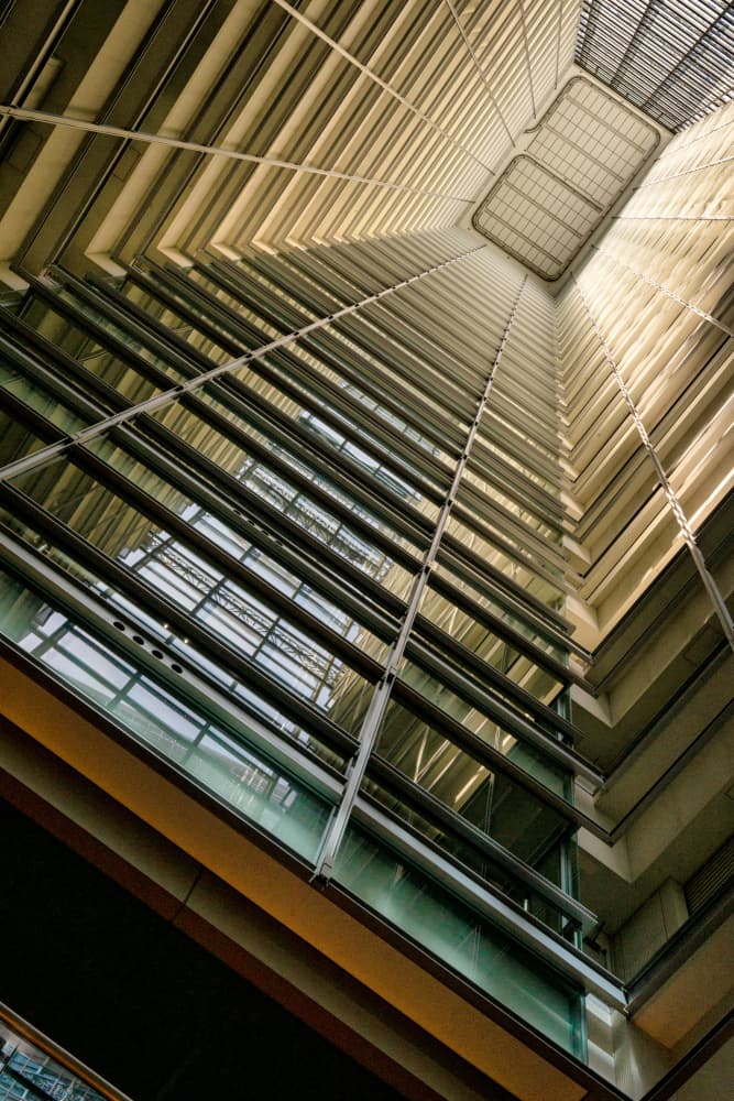 Soaring Atrium Architecture by YASUTOSHI HONJO — canvas wall art