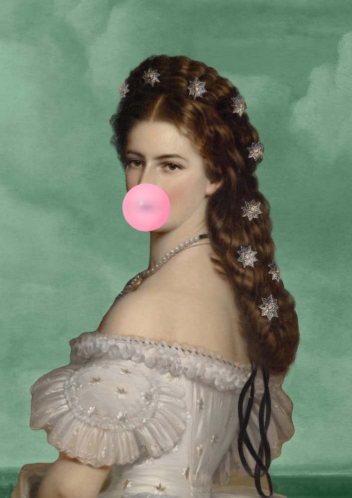 Bubble Gum Empress by Talitha McQueen — canvas wall art