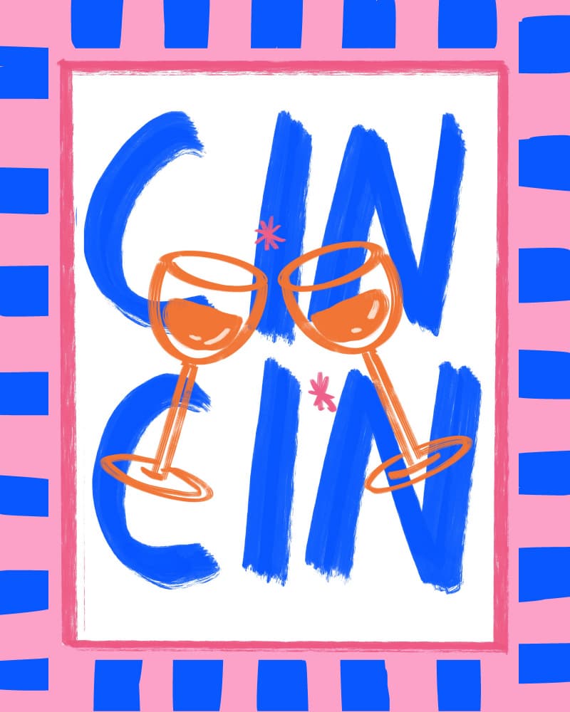 Cin Cin Cheers by Petra Lizde — canvas wall art