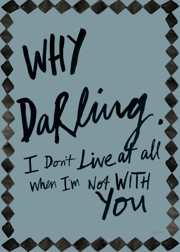 Why Darling Love Quote by Lucy Deaner — canvas wall art