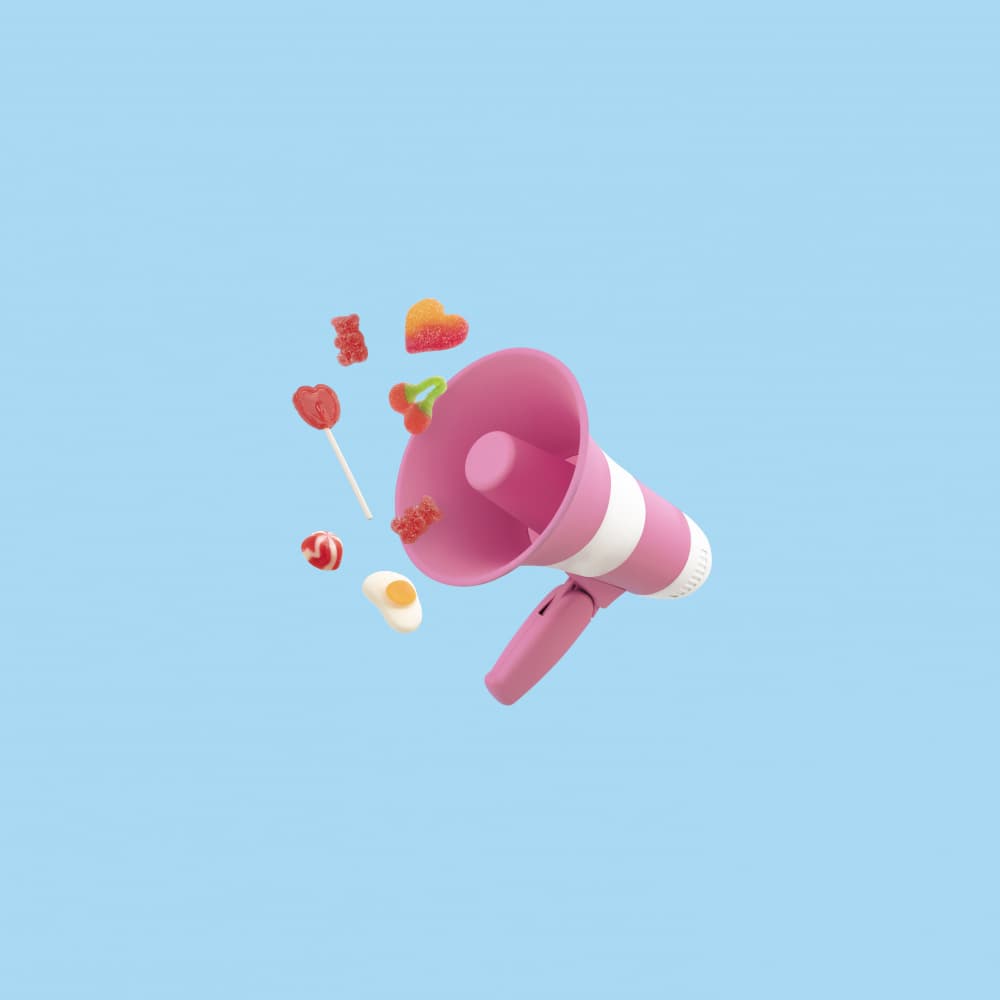 Sweet Megaphone Blast by Julia Ramiro — canvas wall art
