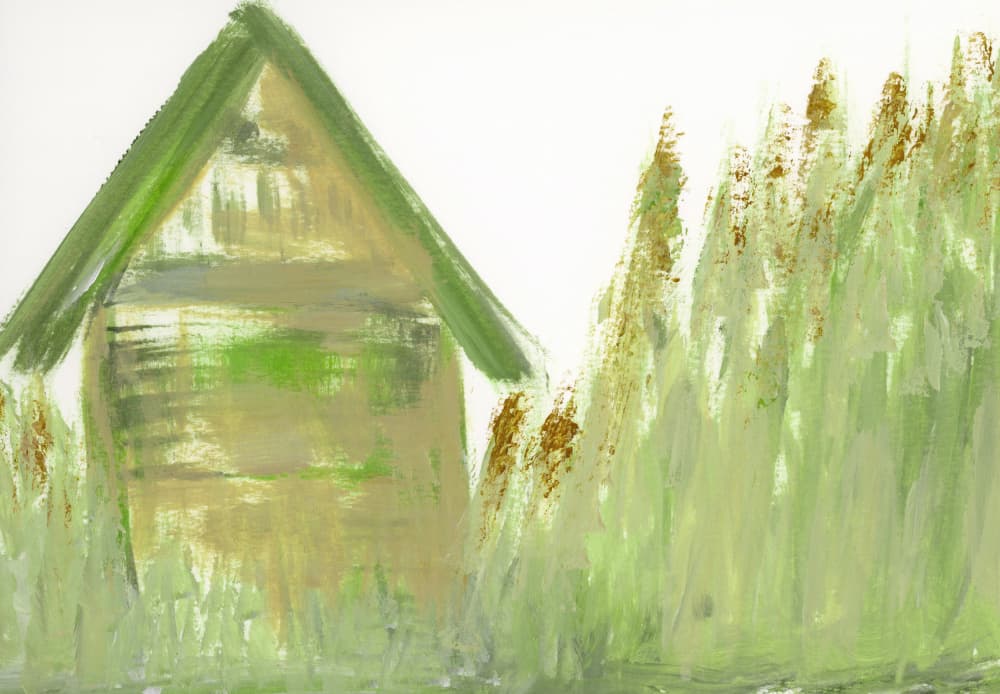 Rustic Green Retreat by Breanna Megan Studio — canvas wall art