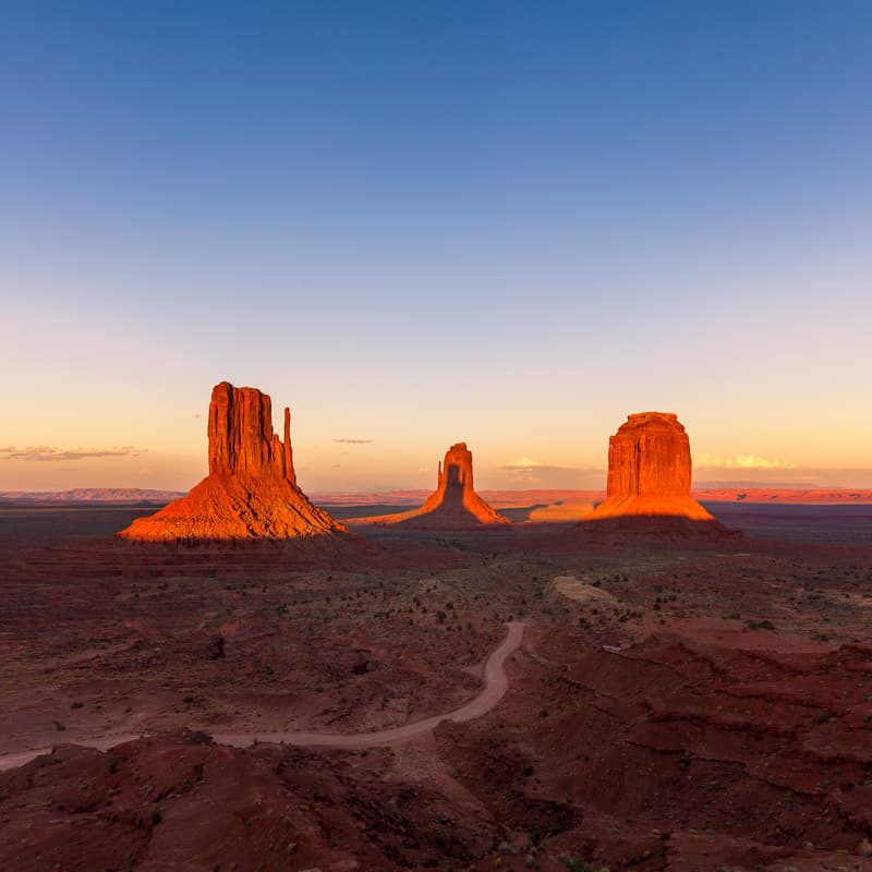 Monument Valley Sunset by fegari — canvas wall art
