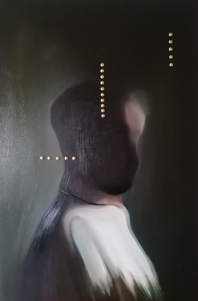 Dark Abstract Figure by Stefano Mazzolini — canvas wall art