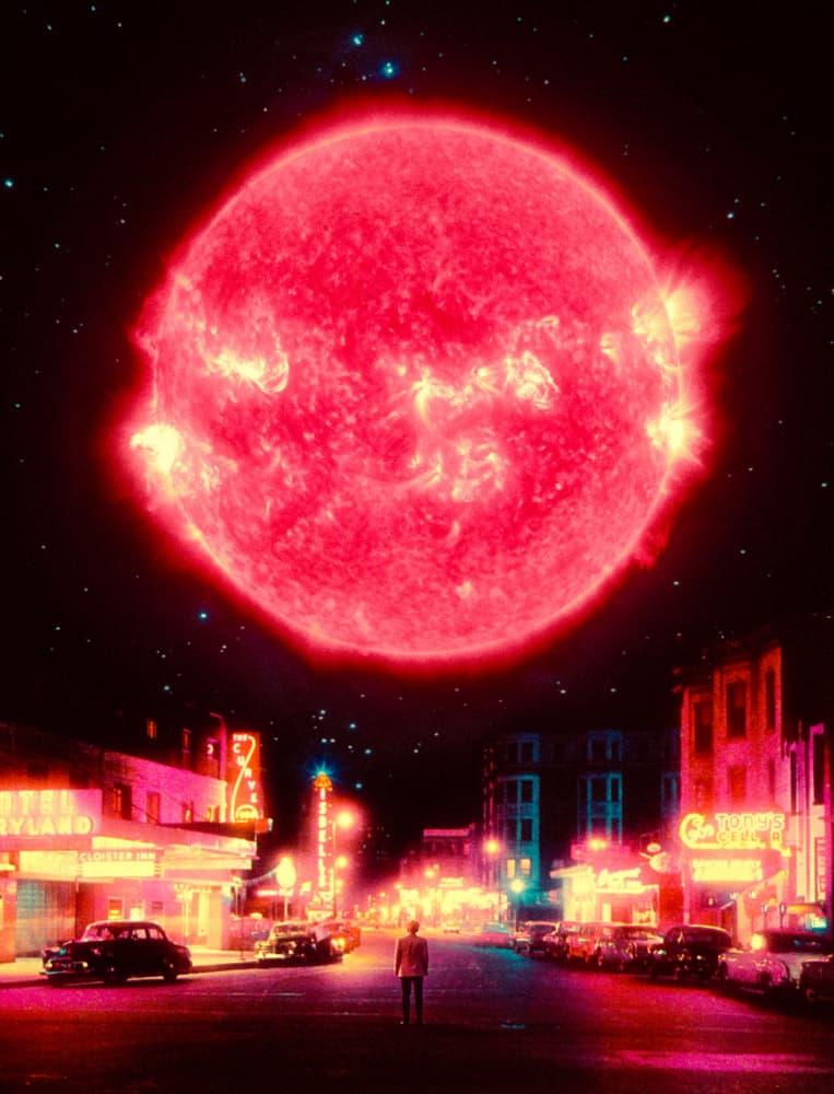 Neon Nightfall by Taudalpoi — canvas wall art