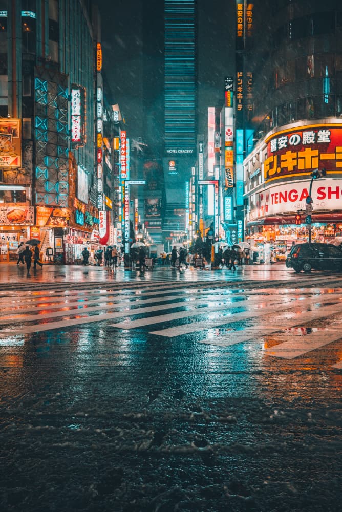 Tokyo Rainy Night by Murakyami Daichi — canvas wall art