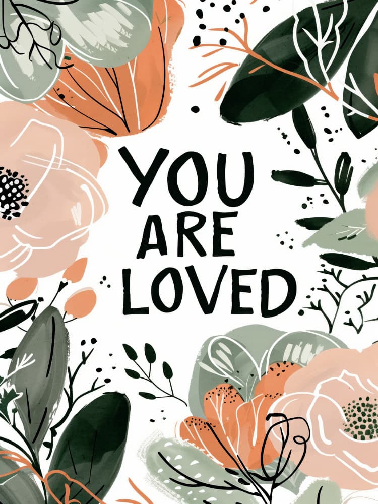 Floral Affirmation by Treechild — canvas wall art