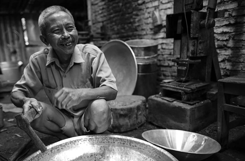 Happy Artisan Smile by Widi Hardhanu — canvas wall art