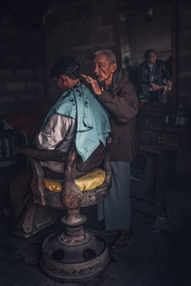 Traditional Barber Shop by Marco Tagliarino — canvas wall art