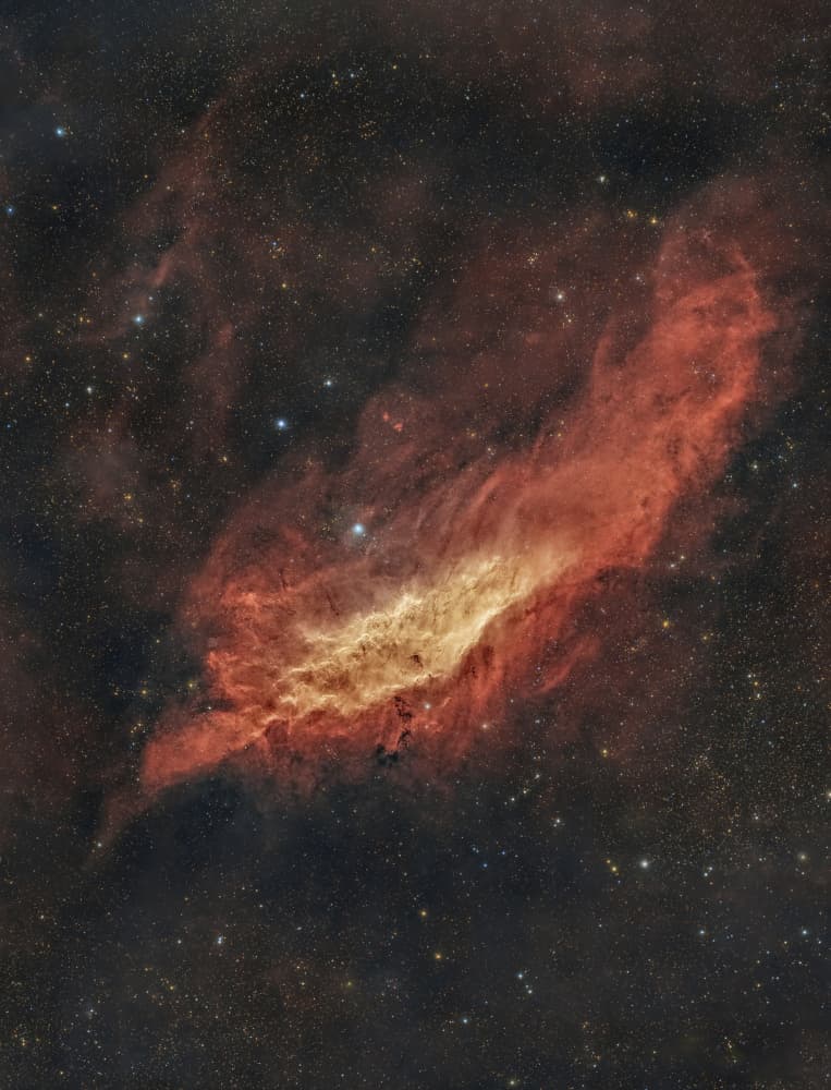 Glowing Cosmic Nebula by Rosa María Rodríguez — canvas wall art