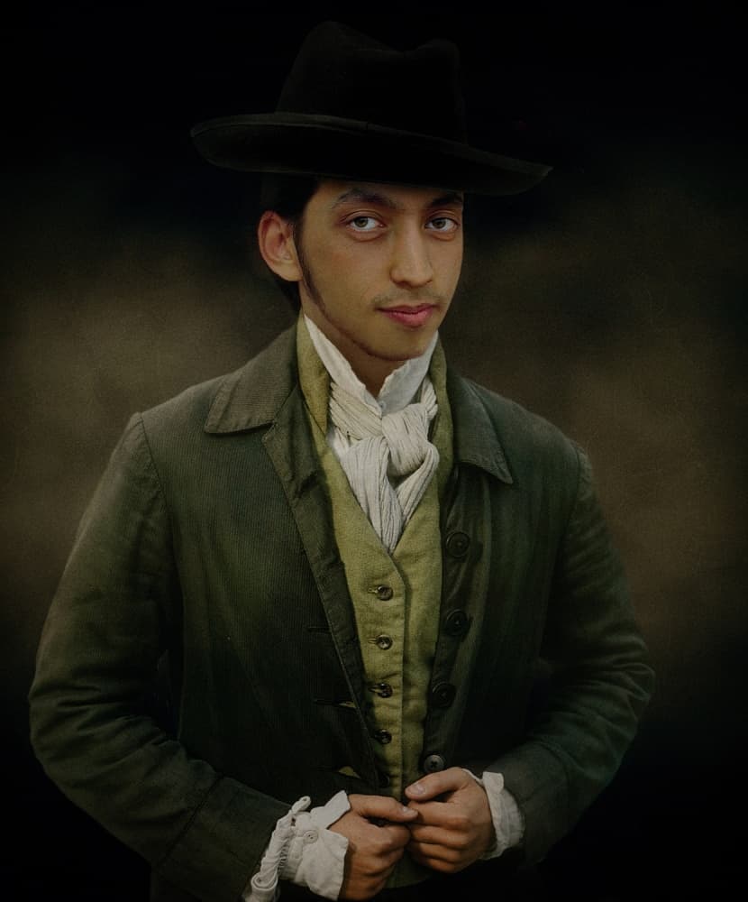 Elegant Gentleman Portrait by Svetlana Melik-Nubarova — canvas wall art