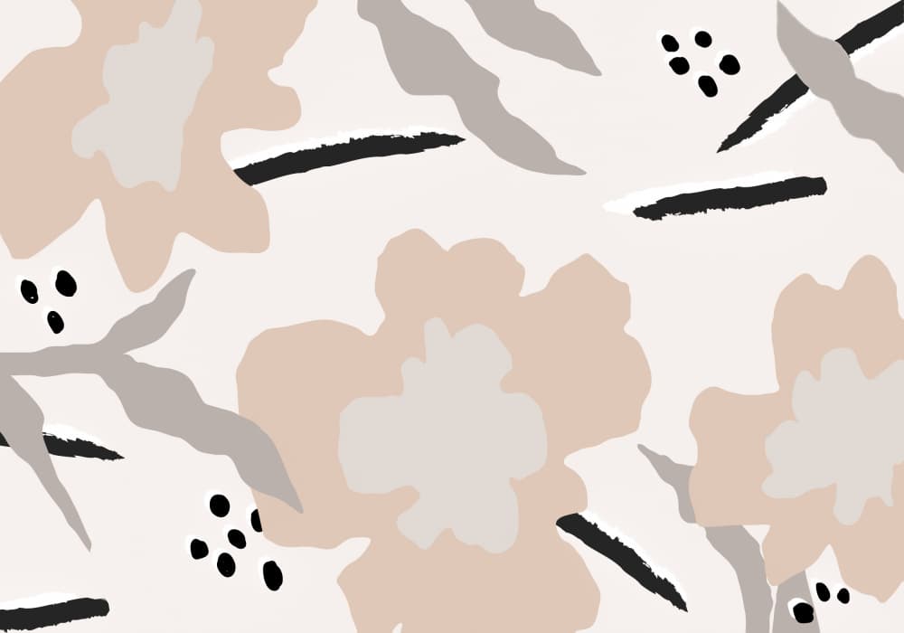 Soft Abstract Floral Pattern by Pictufy Studio II — canvas wall art