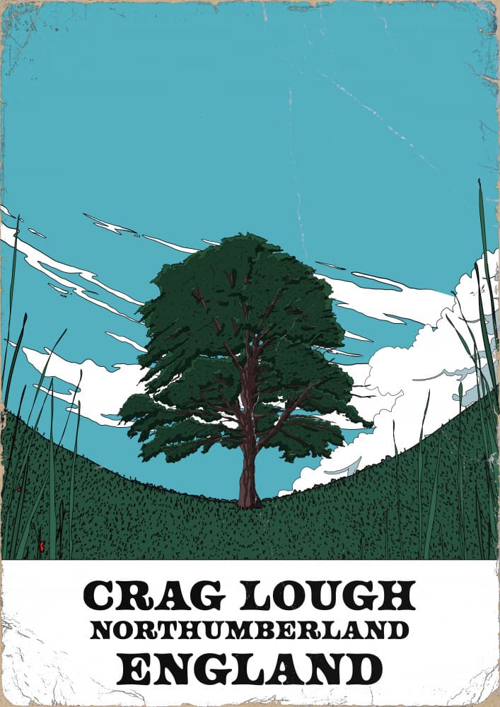Crag Lough Lone Tree by Nicholas — canvas wall art