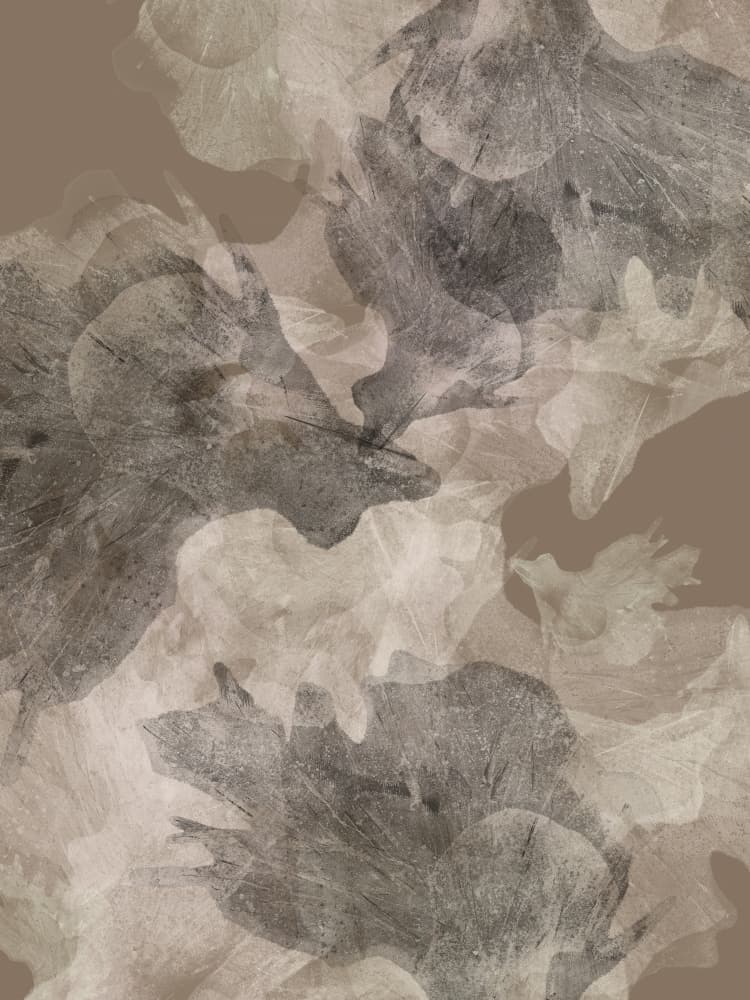 Earthy Floral Abstraction by Dina Dankers — canvas wall art