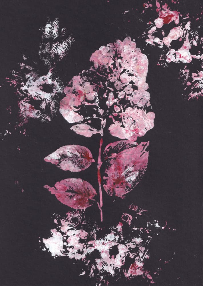 Pink Botanical Impression by Maira Ribena — canvas wall art