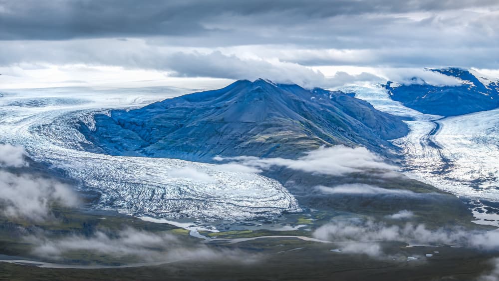 Majestic Glacial Valley by Irene Wu — canvas wall art
