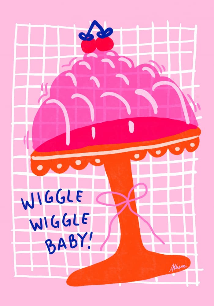 Wiggle Wiggle Baby by Athene Fritsch — canvas wall art