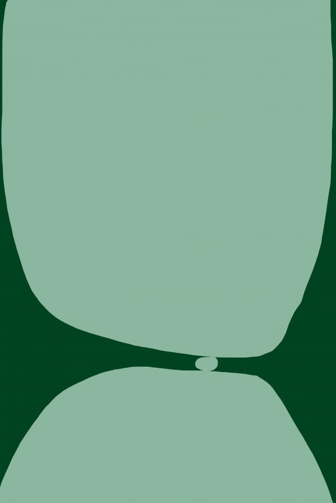 Abstract Green Connection by Treechild — canvas wall art