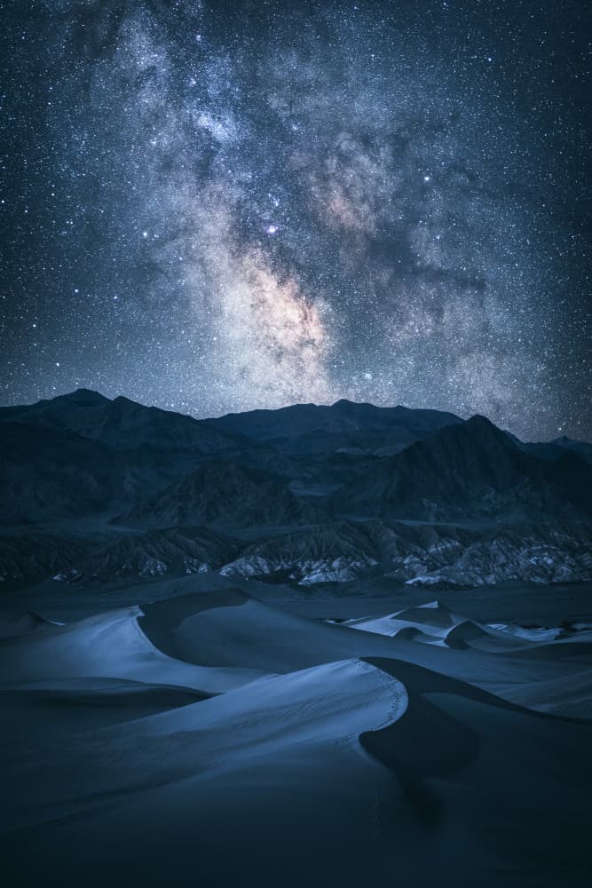 Milky Way Over Dunes by Daniel Gastager — canvas wall art