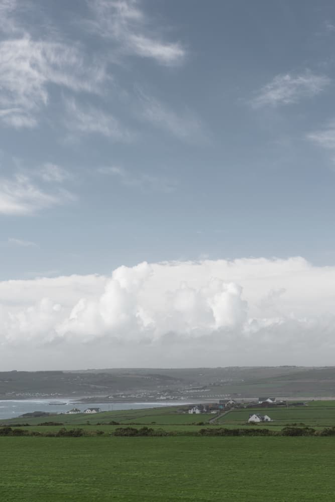 Vast Green Coastal Landscape by Lynann Colligan — canvas wall art