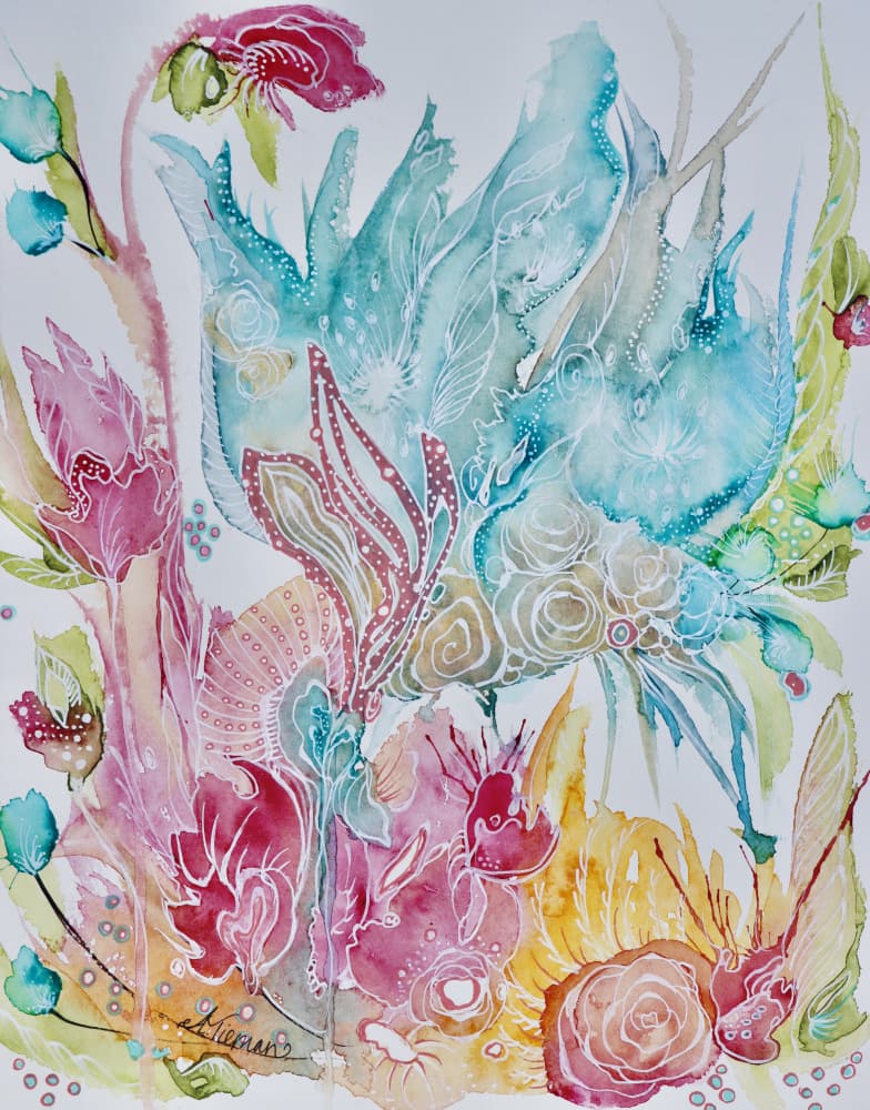 Colorful Botanical Fantasy by Amy Tieman — canvas wall art