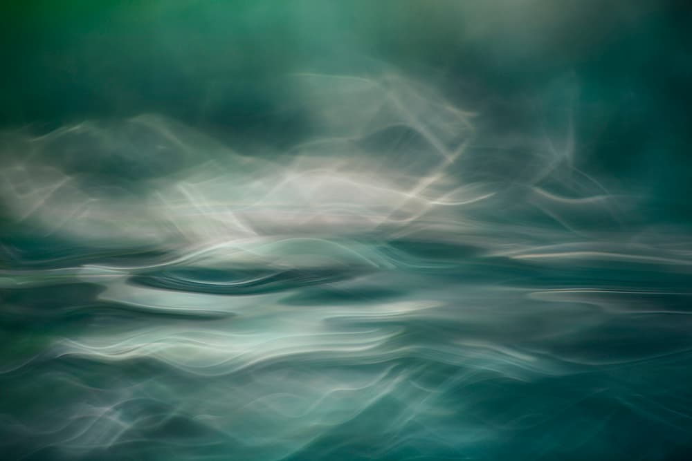 Flowing Aqua Motion by Willy Marthinussen — canvas wall art