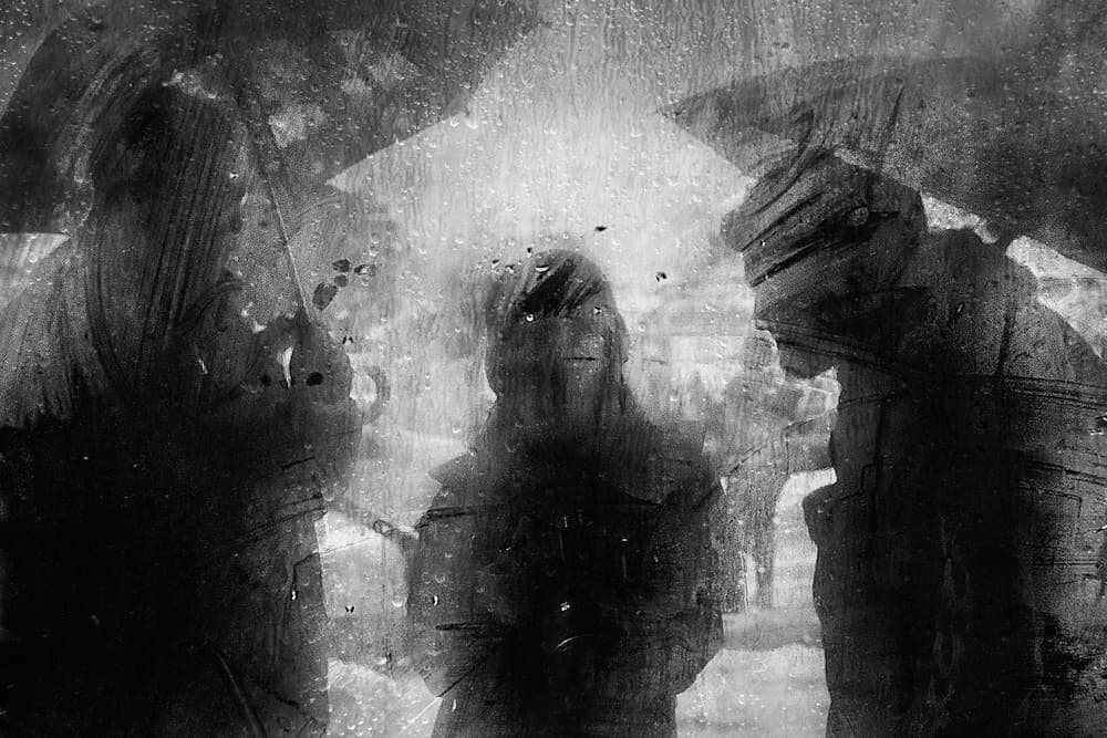 Moody Urban Rain by Ekkachai Khemkum — canvas wall art