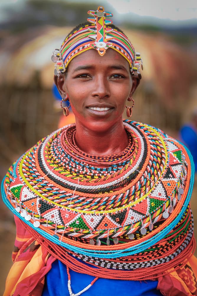 Smiling Tribal Woman by Jeffrey C. Sink — canvas wall art