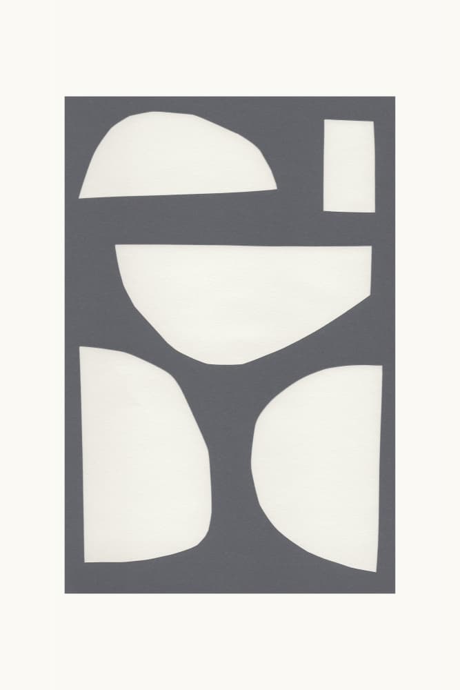 Geometric Shapes In A Monochrome Palette by uplusmestudio — canvas wall art