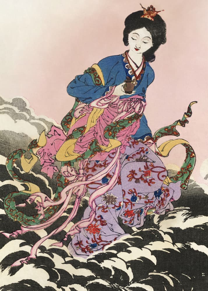 Japanese Woman (1839 1892) by Taiso Yoshitoshi — canvas wall art