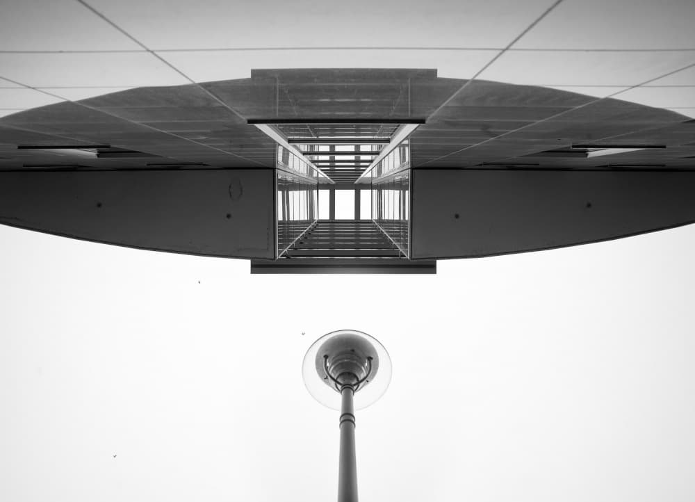 Urban Geometric Forms by Michael Allmaier — canvas wall art