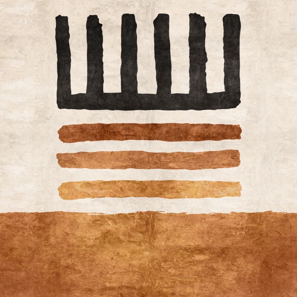 Earth Tones Harmony by Emel Tunaboylu — canvas wall art