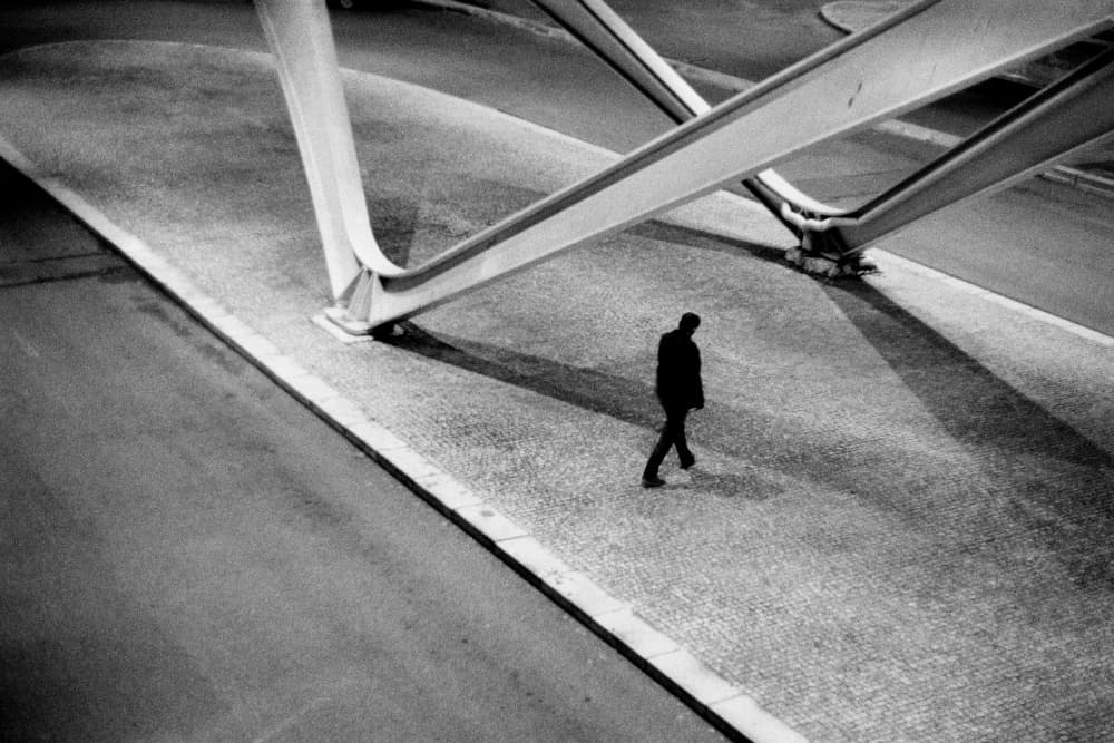 Urban Shadow Walker by Paulo Abrantes — canvas wall art