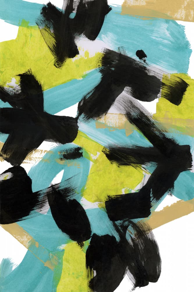 Vibrant Abstract Strokes by cartissi — canvas wall art