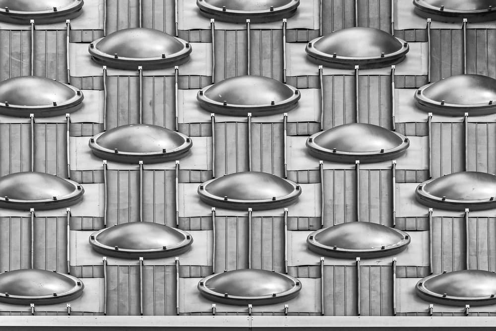 Metallic Domes Pattern by Henk van Maastricht — canvas wall art