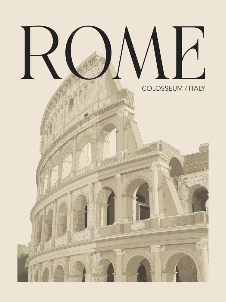 Ancient Rome Colosseum by Andreas Magnusson — canvas wall art