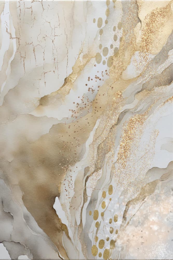 Gold Marble by Sally Ann Moss — canvas wall art