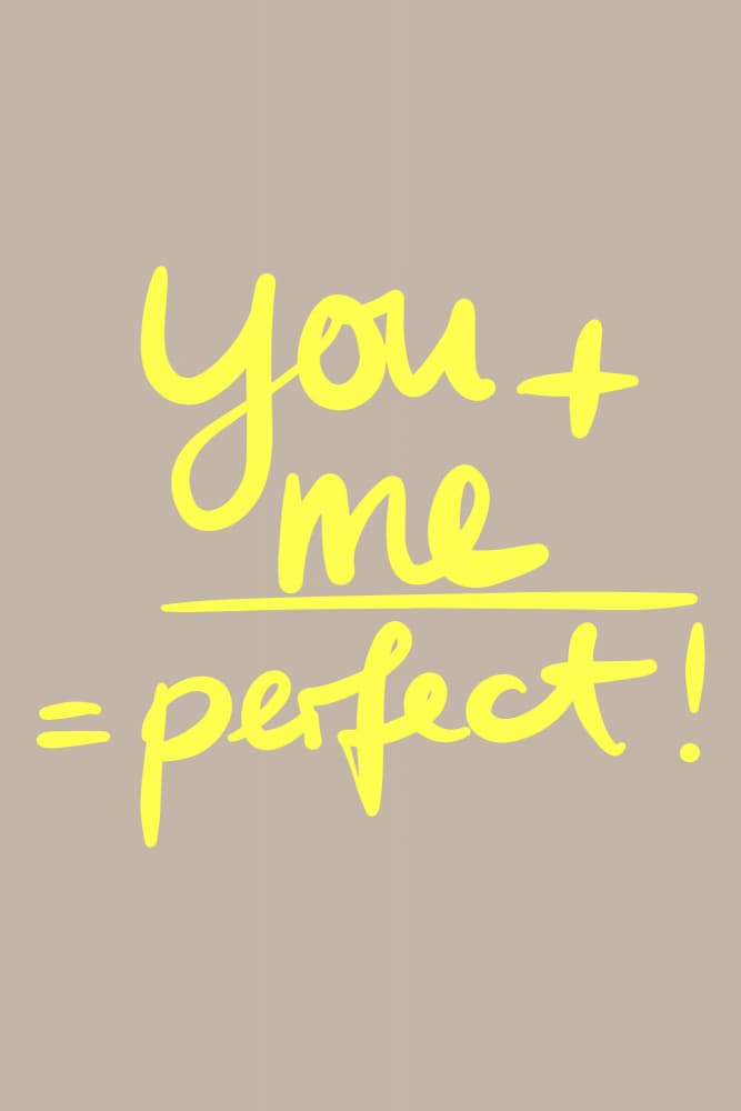 You Me Perfect Equation by Studio Memb — canvas wall art