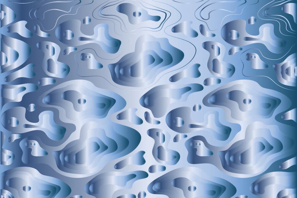 Fluid Silver Abstract by Sue Skellern — canvas wall art