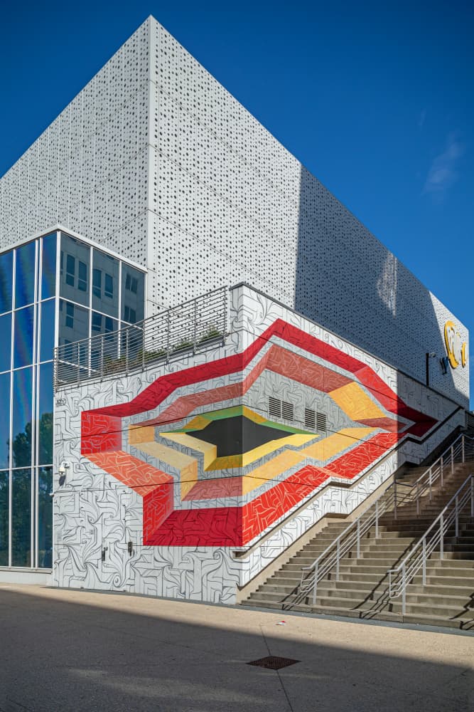 Colorful Urban Mural by Urs Zimmermann — canvas wall art