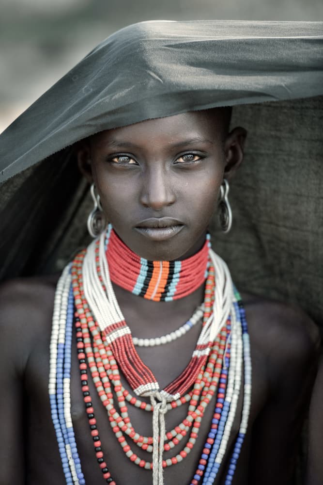 Serene Tribal Gaze by Trevor Cole — canvas wall art