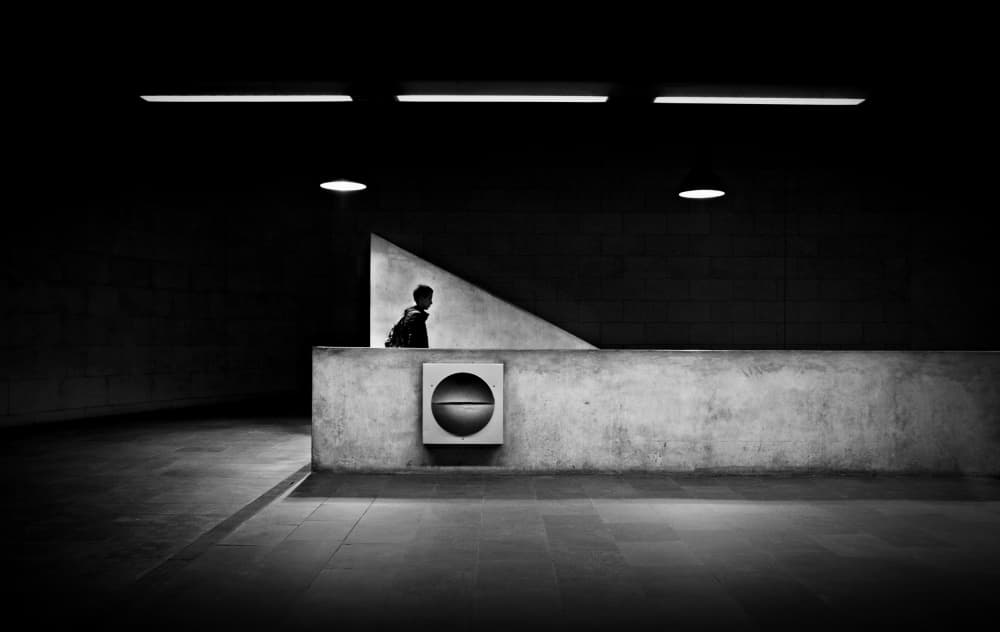 Solitary Urban Ascent by Ezequiel59 — canvas wall art
