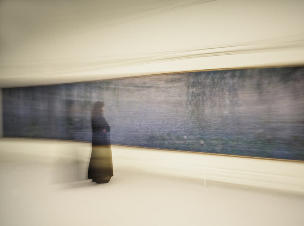 Dreamy Gallery Contemplation by carlo borgatelli — canvas wall art